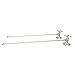 Brasstech 493X/15S 1/2-Inch Compression by 3/8-Inch O.D. Lavatory Supply Kit with Cross Handles, Satin Nickel