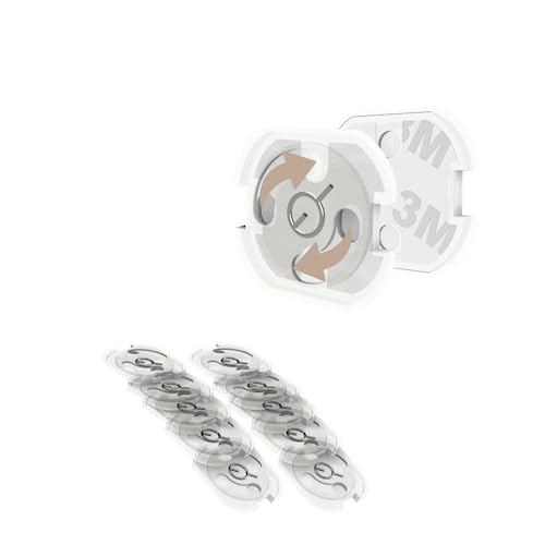 10 x Steckdosensicherung Steckdosenschutz Transparent zum KLEBEN...