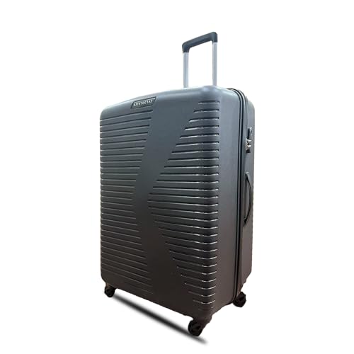 Image of VIP Hard Trolley Bags Set Polycarbonate Sera (Set Of 3 Pieces) Small Medium And Large 4 Spinner Wheels Unisex Hardsided Luggage (K Dark Grey), 54 Cm
