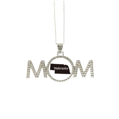 Collier carte du Nebraska Ameusa pendentif géographique femme