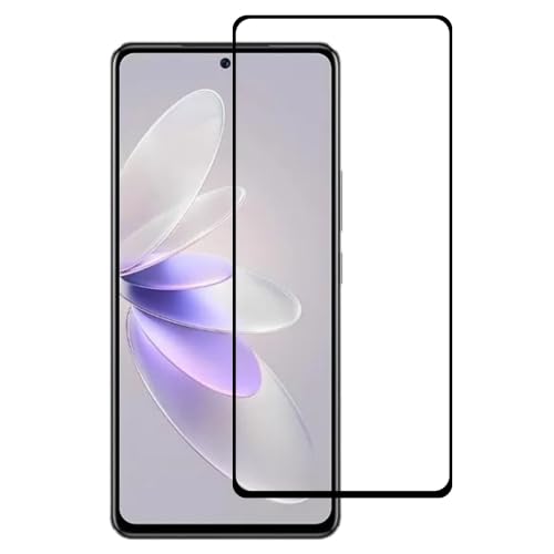 Image of Casodon Scratch Proof 5D Full Tempered Glass for Vivo V30 Pro 5G (Black) Full Screen Protector with Easy Installation Kit