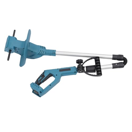 Generic Dual Vane/Wing 21V Foldable Tiller Safe Soil Cultivator for Garden Enthusiasts, Electric Lithium Tiller Portable Design (Bare Machine Dual Blades)