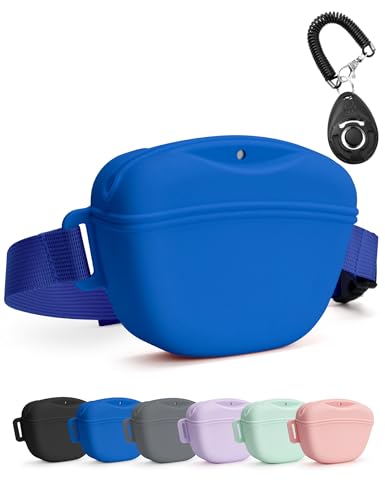 heouvo Dog Treat Pouch with Training Clicker, Upgrade Stronger Magnetic Closure to Avoid Spilling...