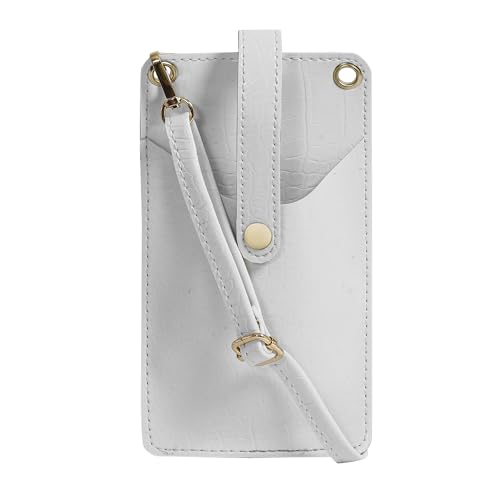 Image of Bagsy Malone Women's Small Cross-Body Phone Bag Stylish Vegan Leather Mobile Cell Phone Holder Pocket Purse Wallet Sling Bag Mini Shoulder Bags