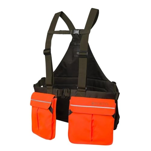 Beretta Strap Evo Vest gilet de chasse vert moss et orange pour traque