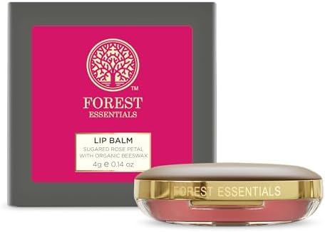 Forest Essentials Luscious Sugared Rose Petal Lip Balm, 4g