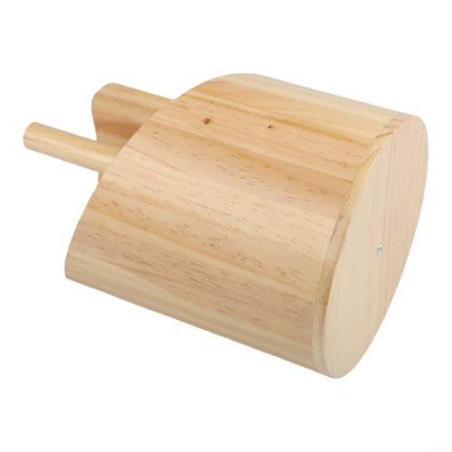 Portarrollos de papel para encimera resistente con base de madera y eje de hierro 8
