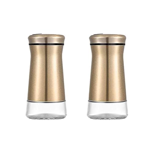 Swiixxer Salero de cocina, pimentero, para utensilios, recipientes, botellas, acero inoxidable, azucarero, tarros, fácil instalación, fácil de usar