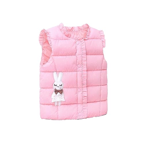 Kids Toddler Baby Girls Jacket Sleeveless Cute Winter Solid Reversible Vest Coats Jacket Coats for Girls4