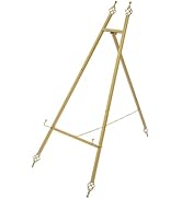 2 Pack Gold Easel Stand for Wedding Sign, 35.43 * 18.9in Portable Floor Easel Stand, Gold Easels ...