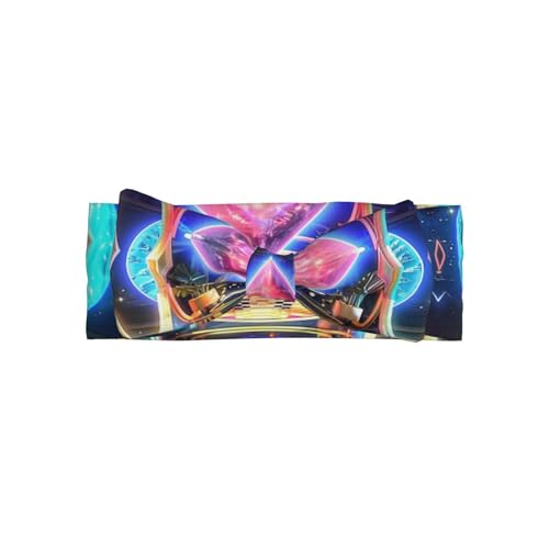 Dreamy and psychedelic anime Baby Headbands Soft Nylon Hairbands with Stretchy Bows Girls Hair Accessories for Newborn Infant Toddler Kids