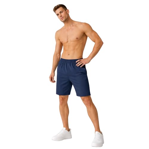 Image of GYMIFIC Mens Sports Training Running Dry Fit Solid Boxer Shorts | Premium Lightweight Stretchable Activewear Gym Shorts for Running, Workout, Training & Fitness
