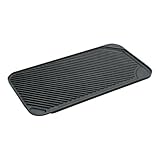 Scanpan Classic Double-Burner Grill Griddle, 2.6, BLACK