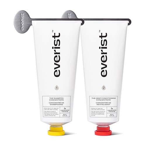 Everist The Haircare Essentials Duo Includes Shampoo & Deep Conditioner Repairs Hair Ideal for Sensitive Scalp Hydration and Smoothing Plant-based Color-safe 3.4 fl oz Each
