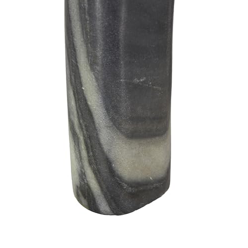 Escultura decorativa abstracta de mármol negro set 3 miniatura 3