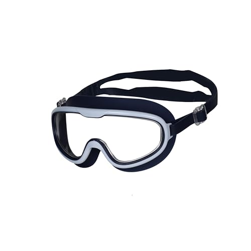 Image of AIRAVAT Shore swimming goggles, polycarbonate goggles, No Leaking Anti-Fog Pool Goggles for Adult Men Women Youth, UV Protection, 180 Clear Vision, Free size (Navy-Blue)