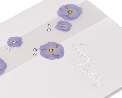 Image of Papyrus Purple Floral Birthday Card for Women, Perfect for Mom, Aunt, Daughter (Truly Special)