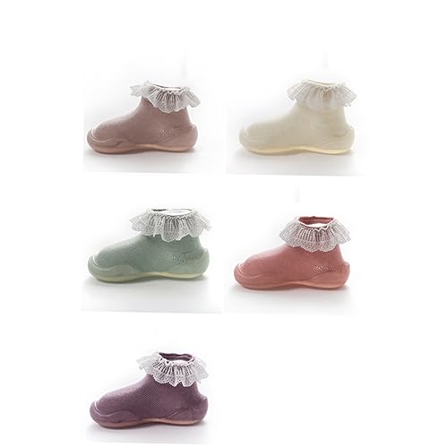 1pair Non- Ankle Socks Warm Floor Lace Socks for Toddlers for Indoor Use Prevents Slipping Smooth4