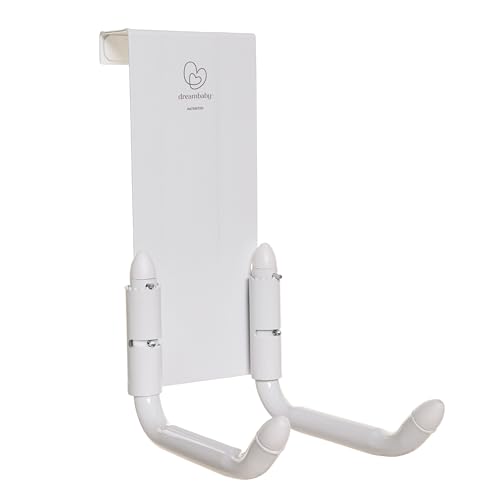 Dreambaby StrollAway Over The Door Baby Stroller Hanger – Heavy Duty Metal Hook Organizer with 50lb Load Capacity