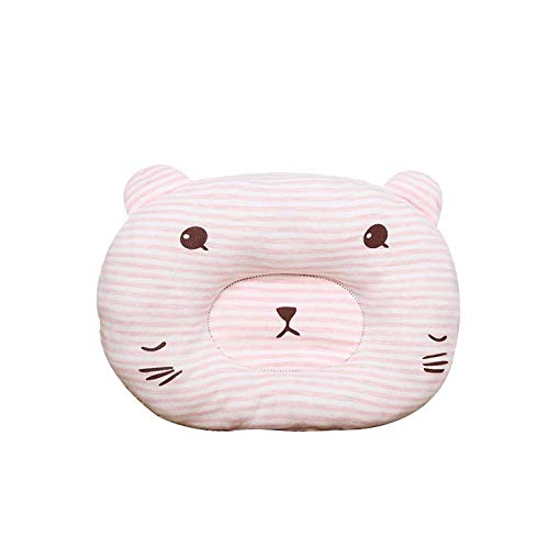 Baby Sweat Baby Pillow Anti-header Cartoon Color Cotton Newborn Pink Baby Pillow