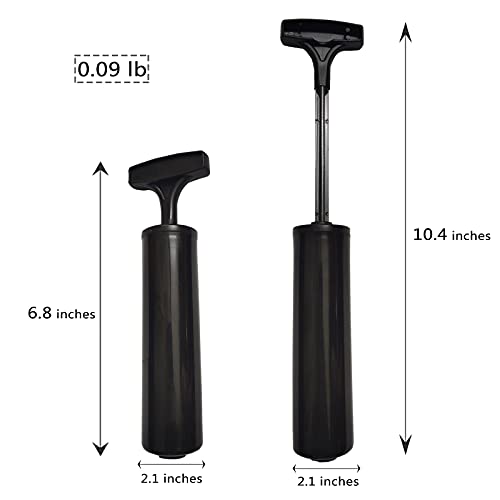 Naludo Hand Air Pump For Basketball Volleyball Football Rugby Soccer Ball, Balloon Exercise Yoga Ball Air Handle Inflator Ball Pump, With Inflation Needle, Nozzle, Black #TOP2