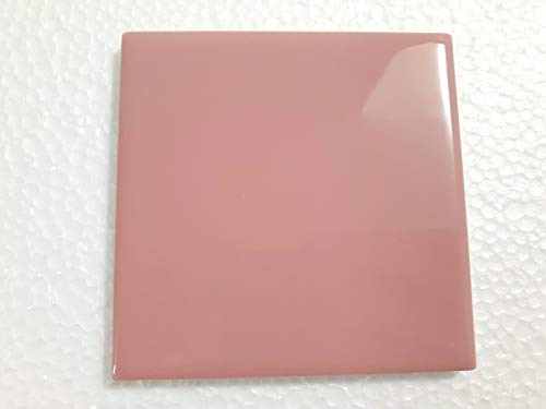 4 in Pink Ceramic Tile 4.25 inch Daltile Carnation Pink 4x4 Vintage Color Q095 Discontinued