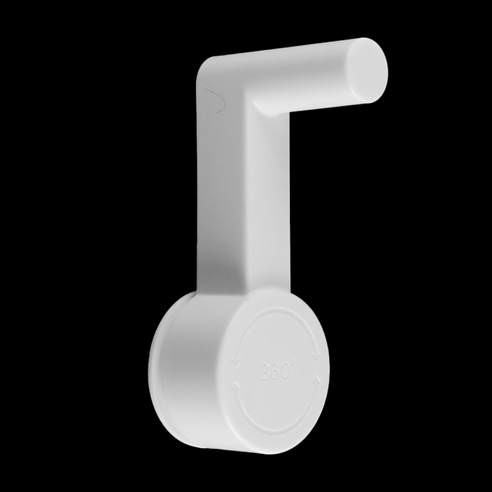 VOANZO 2 Piece Door Handle Lock Door Blocker White Door Lock Without Drilling Bedroom Door Lever Lock Pet Proof Door Opener Latch - Image 2