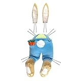 Easter Door Decorations Bunny Butt Ornament Front DoorHanging Welcome Sign Wreath Blue