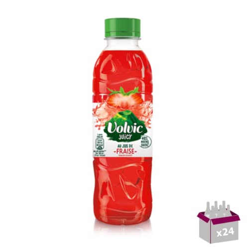 Volvic eau à la fraise boisson aux arômes naturels de fruits d'été en pack