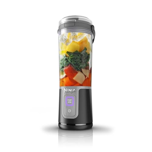 Ninja Blast 16 oz. Personal Portable Blender with Leak Proof Lid and Easy Sip Spout, Perfect for Smoothies, Cordless, USB-C Rechargeable, Dishwasher Safe Parts (Renewed) (Black)