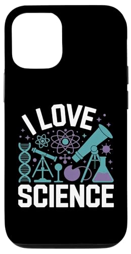 I Love Science DNA顕微鏡 アトム スマホケース iPhone 12/12 Pro 用