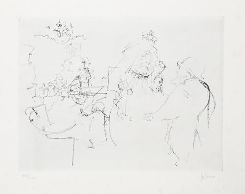 Jack Levine Signed Soft Ground Etching