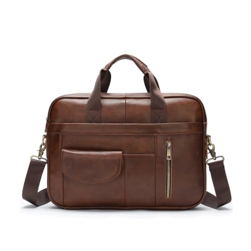 Briefcase Business Bag Portable Bag Top Layer Cowhide Computer Bag Business Bag