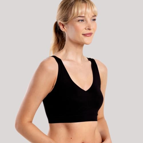 Image of Floatley Cozy Bra Comfort Wirefree Full Coverage Seamless Bra with Embedded Pad for Women