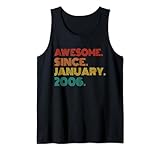 Photo Gallery awesome since january 2006 men women birthday 2006 vintage canotta Photo Gallery awesome since january 2006 men women birthday 2006 vintage canotta