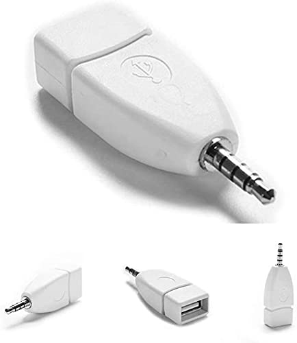Adaptateur USB femelle 3,5 mm vers 3,5 mm mâle convertisseur portable auxiliaire audio jack adaptateur accessoires mode traitement