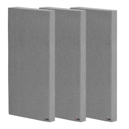 Image of Timber Acoustics | Sound Absorption Panels | Sound proofing for Room | Rockwool | Room Acoustics & Soundproofing | Noise Absorber for Home | 2' x 4' x 3 inch [SET OF 3] NRC > 0.90 (Dark Grey)