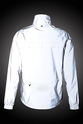Mountain Warehouse Adrenaline Mens Waterproof Cycling Jacket - Reflective Mens Coat, Breathable Unisex Rain Coat - For Outdoors, Running & Walking Silver L - Image 6