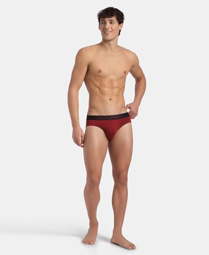 Image of Jockey US07 Men Super Combed Cotton Elastane Stretch Solid Brief with Ultrasoft Waistband