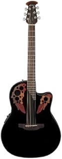 Ovation CE44-5 Acoustic-Electric Guitar, Black
