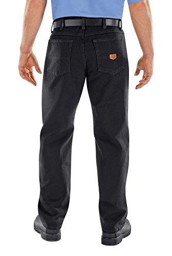 Image of Red Kap Men's Relaxed Fit Jean - Heavy Duty Jeans with Comfortable Denim, 5 Pocket Styling, Tapered Fit for Work Boots