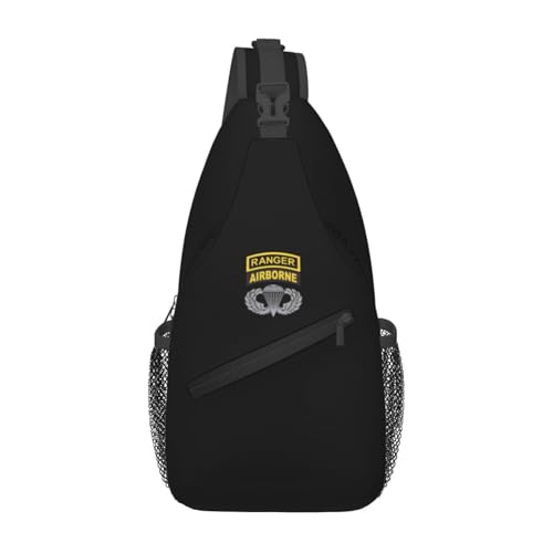 Bolso tipo bandolera pequeño QJKLPOIUY para hombre negro miniatura 2