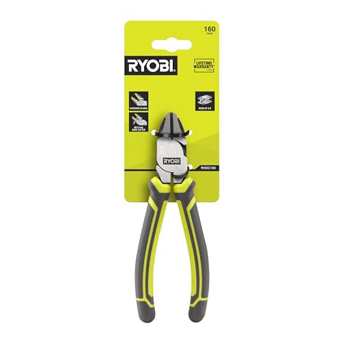 Ryobi RHDC160 160 mm Diagonal Cutters, Green & Antracite - Image 4