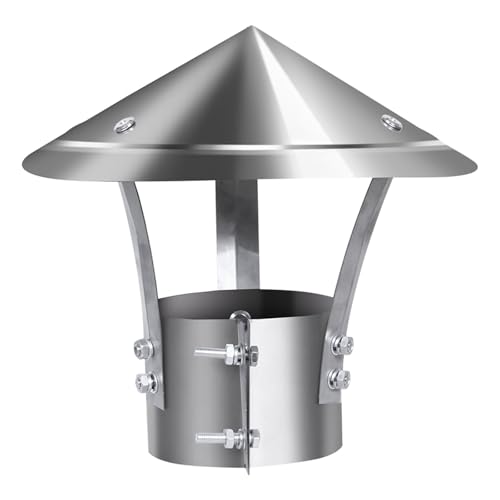 Chapeau de cheminée extracteur inox 200 mm pour tubage extérieur réglable