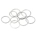 Produktbild Bemvp Stapeln Knöchelringe 10 Stücke Komfort Fit Minimalismus Fingerring Weibliche Einfache Ring Set Für Frauen (Silber)