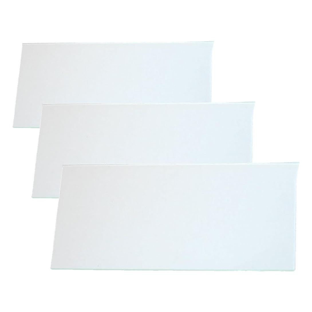 WEDO 10250199X Scaffale per cartelle, 6,0 x 0,15 x 12,2 cm, Trasparente (Confezione da 3)
