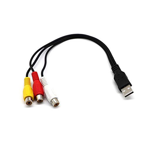 QiKun-Home 1,5 m 5 Piedi USB Maschio a a 3 RCA AV