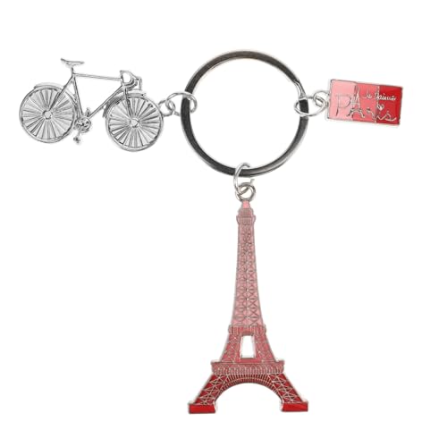 SAFIGLE Llavero Colgante Para Coche Adorno De Torre Estatua De Torre Decoración De Torre Llavero Adornos De Recuerdo De La Torre Eiffel Llavero Colgante DIY Adornos De La Torre
