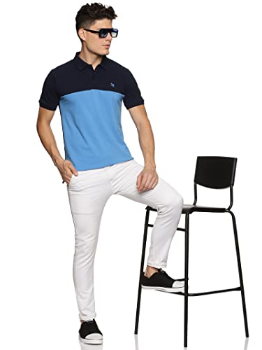 Image of ADRO Men's 100% Cotton Regular Fit Polo T-Shirt