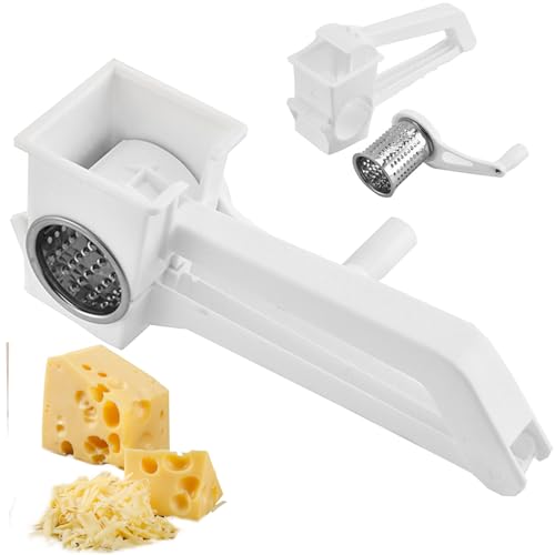 Rallador manual de queso con manivela blanco miniatura 6